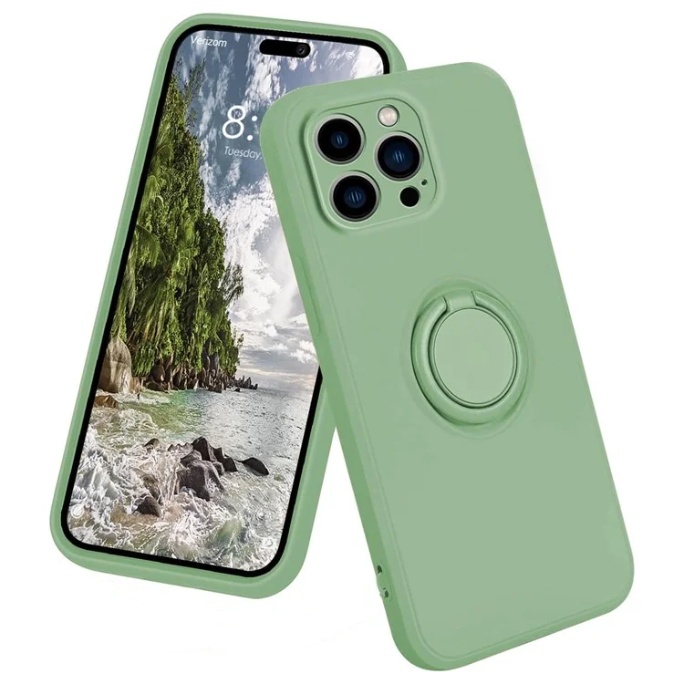 iPhone 16 Pro Max Mobilskal Silikon Ring - Grön | 2353 | AlltMobil