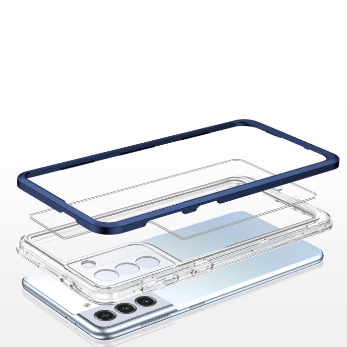 OEM - Galaxy S23 Skal Clear 3in1 - Blå