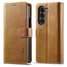 LC.imeeke - LC.IMEEKE Samsung Galaxy Z Fold5 Pl&aring;nboksfodral Konstl&auml;der - Gul