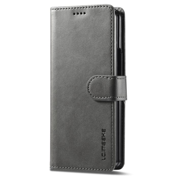 LC.imeeke - LC.IMEEKE Samsung Galaxy Z Fold5 Plånboksfodral Konstläder - Grå