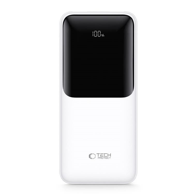 Tech-Protect Powerbank 30000mAh 22.5W - Vit | 505295 | AlltMobil