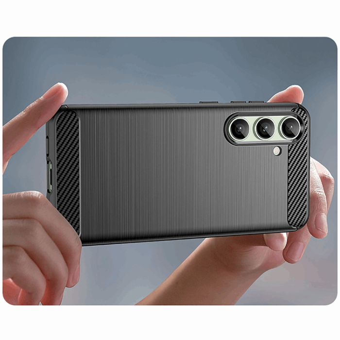 OEM - Galaxy A56/A36 Mobilskal Carbon Flexible - Svart