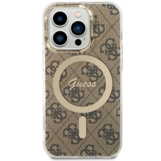 Guess - Guess iPhone 14 Pro Mobilskal MagSafe - Brun