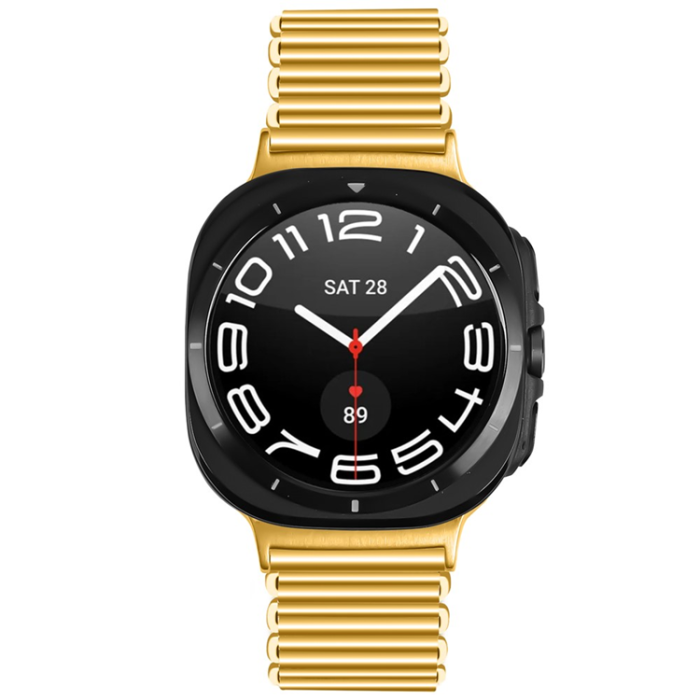 A-One Brand - Galaxy Watch 8/8 Classic (40/44/46mm) Armband Metal - Guld