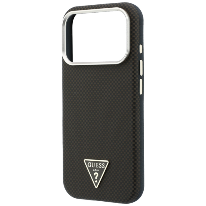 Guess - Guess Mobilskal För iPhone 18 Pro/17 Pro Magsafe Kevlar Triangle Logo