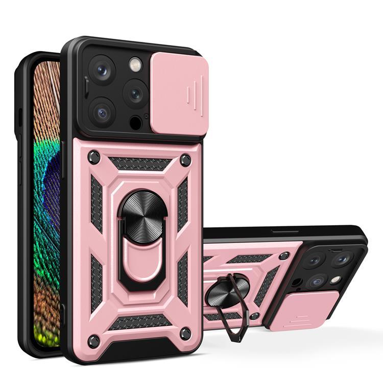 iPhone 15 Pro Mobilskal Camshield Hybrid Armor - Rosa | 2353 | AlltMobil