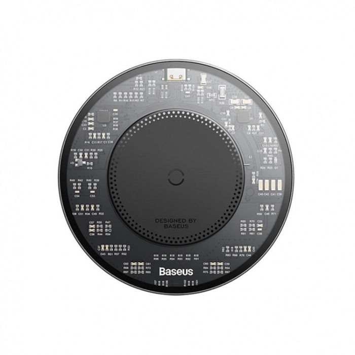 BASEUS - Baseus Induction Laddare Med USB-C Kabel - Svart