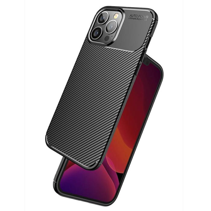 OEM - Carbon Fiber Mobilskal till Apple iPhone 13 Pro - Blå