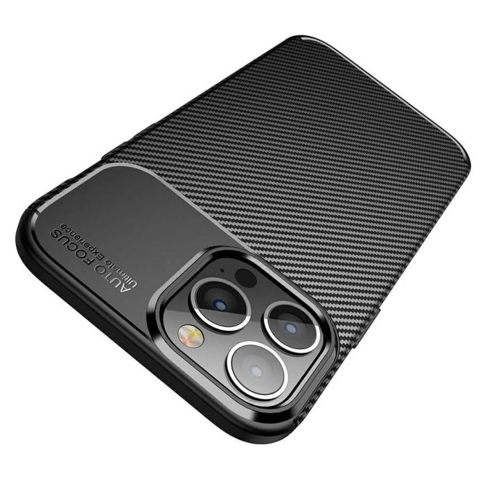 OEM - Carbon Fiber Mobilskal till Apple iPhone 13 Pro - Blå
