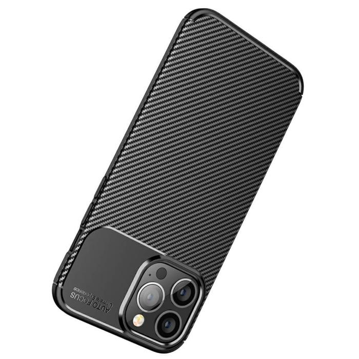 OEM - Carbon Fiber Mobilskal till Apple iPhone 13 Pro - Blå