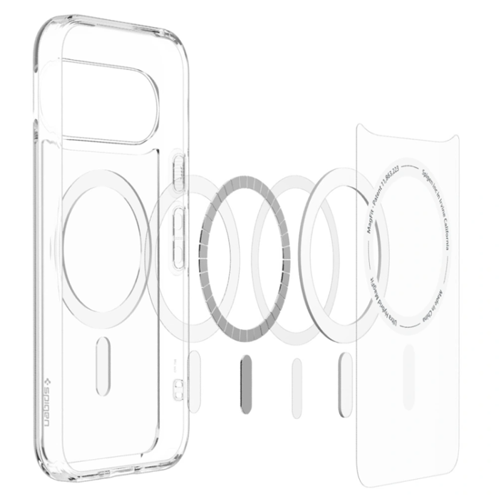 Spigen - Spigen Mobilskal För Google Pixel 11 Magsafe Ultra Hybrid - Clear/Vit