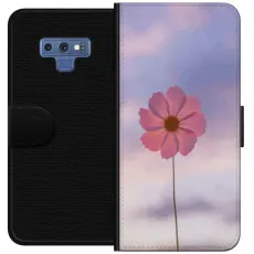 Gustaf - Pl&aring;nboksfodral till Samsung Galaxy Note9 med Rosa blomma