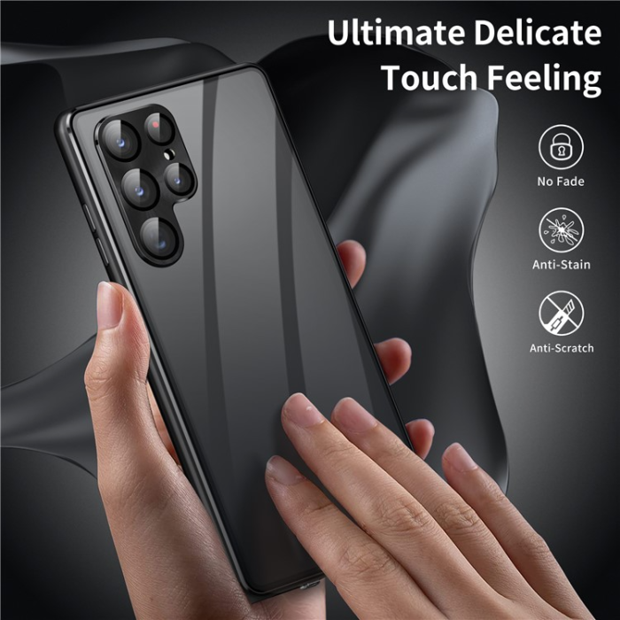 A-One Brand - Galaxy S23 Ultra Mobilskal Privacy Magnetic - Svart