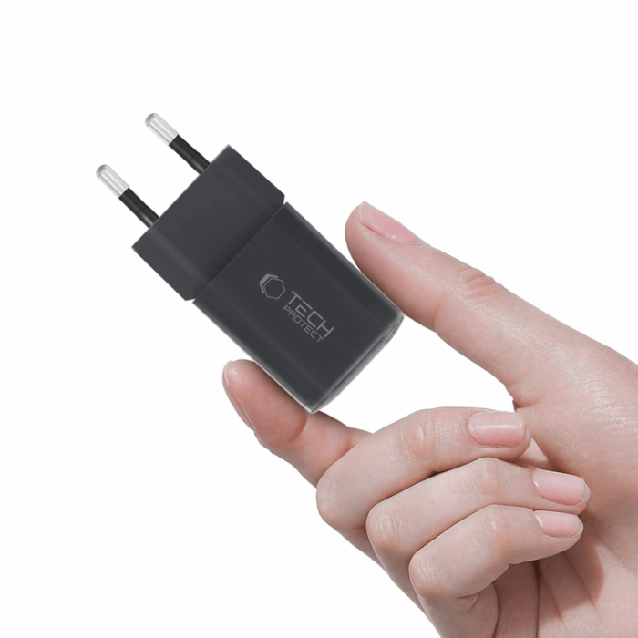 Tech-Protect - Tech-Protect Snabbladdare 33W NCM 2-Port QC3.0 - Svart