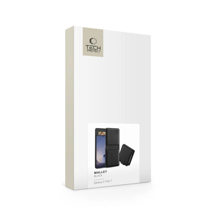 Tech-Protect - Tech-Protect Galaxy Z Flip 7 Plånboksfodral - Svart
