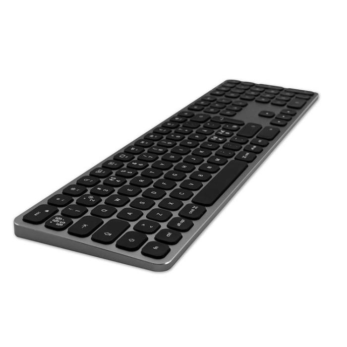 Satechi - Satechi Trådlöst Tangentbord För Upp Till 3 Enheter - Nordisk Layout - Space Grå