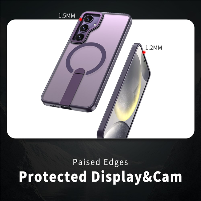 A-One Brand - Galaxy S25 Plus/S24 Plus Mobilskal MagSafe Kickstand Acrylic