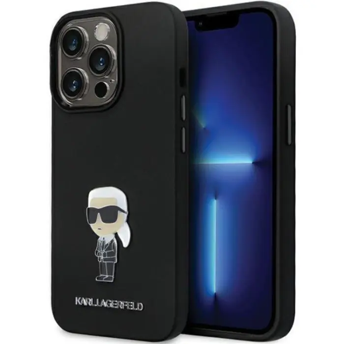 KARL LAGERFELD - KARL LAGERFELD iPhone 14 Pro Max Mobilskal Silikon Ikonik