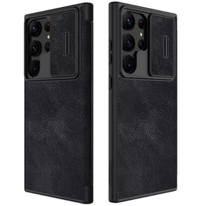 Nillkin - Nillkin Galaxy S23 Ultra Plånboksfodral Qin Pro - Svart