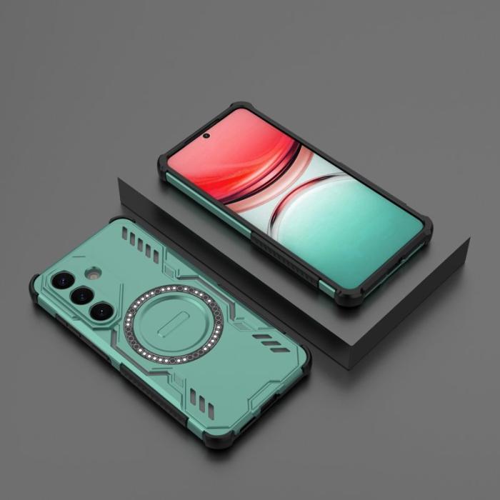 OEM - Mobilskal till Samsung Galaxy S26/S26 Pro Magnetiskt Butterfly Armor - Grön
