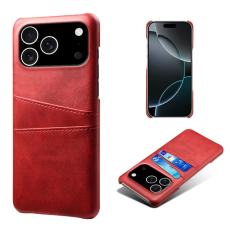A-One Brand - iPhone 17 Pro Max Mobilskal Korthållare Dual - Röd