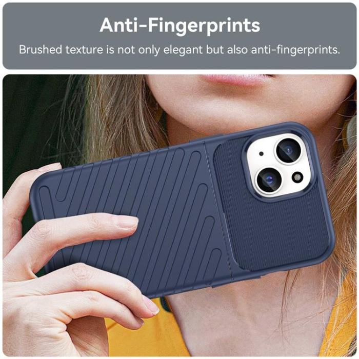 OEM - iPhone 15 Mobilskal Twill Thunder - Blå