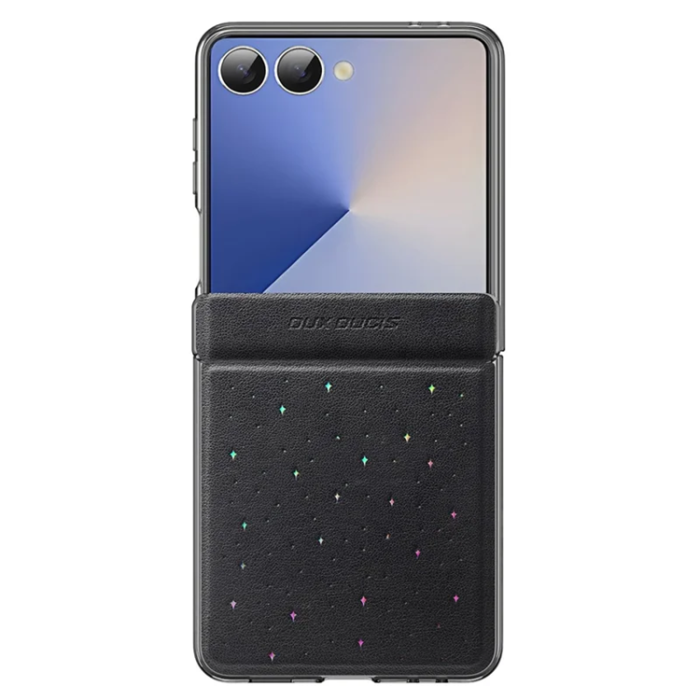 Dux Ducis - Dux Ducis Galaxy Z Flip 7 Mobilskal Stex Star Pattern - Svart