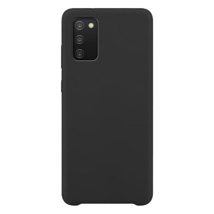 OEM - Galaxy A03s Skal Silicone Rubber - Svart