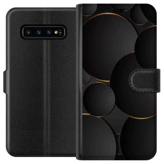 iSecrets - Plånboksfodral till Samsung Galaxy S10 med Lyxig Cirklar