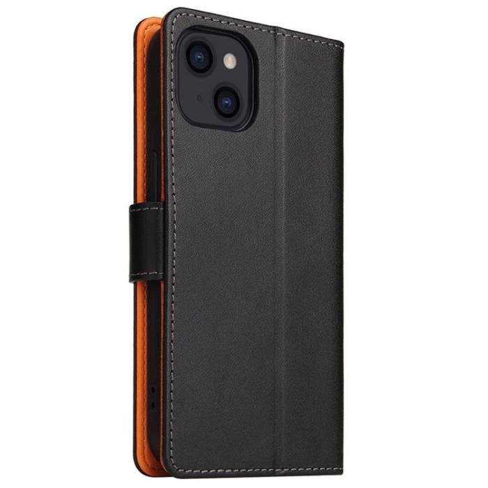 OEM - iPhone 14 Plånboksfodral Dual Flip - Svart