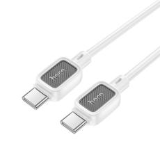 Hoco - Hoco USB-C - USB-C 60W 3A Kabel 1m X108 - Vit