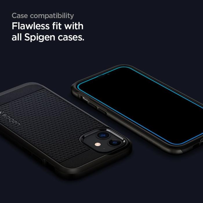 UTGATT - Spigen - ALM FC Härdat Glas Skärmskydd Galaxy A52/A52S 5g - Svart