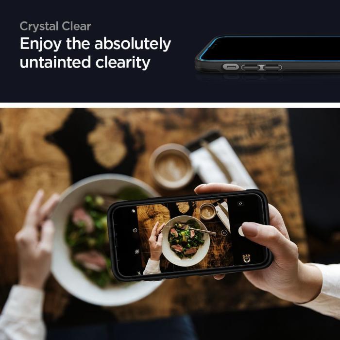 UTGATT - Spigen - ALM FC Härdat Glas Skärmskydd Galaxy A52/A52S 5g - Svart