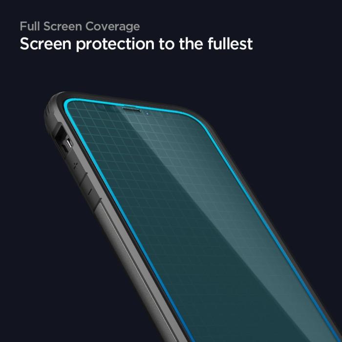 UTGATT - Spigen - ALM FC Härdat Glas Skärmskydd Galaxy A52/A52S 5g - Svart