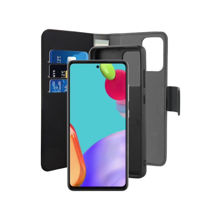 UTGATT5 - Puro - Detachable Plånboksfodral Samsung Galaxy A52 5G - Svart