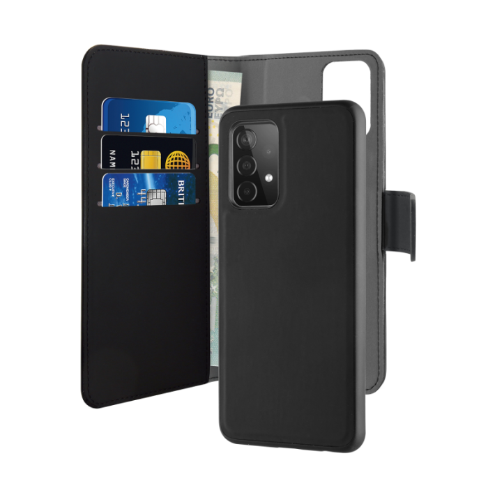 UTGATT5 - Puro - Detachable Plånboksfodral Samsung Galaxy A52 5G - Svart