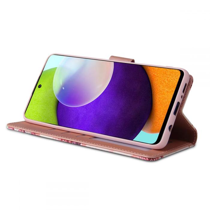 UTGATT1 - Tech-Protect Plånboksfodral Galaxy A52/A52S 5G - Floral Rose