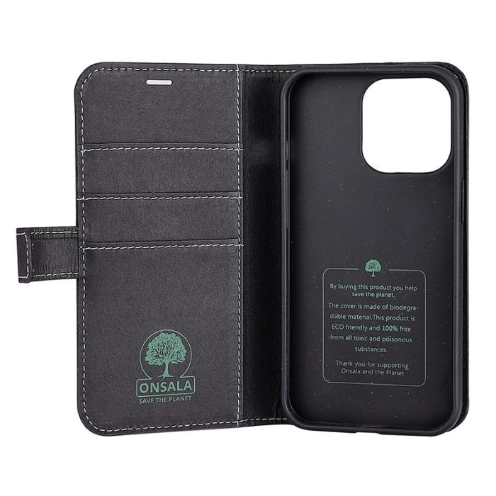 Onsala - Onsala ECO Mobilfodral till iPhone 13 Pro - Svart