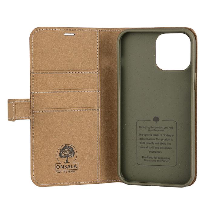 Onsala - Onsala ECO Mobilfodral till iPhone 13 Pro Max - Ljusbrun
