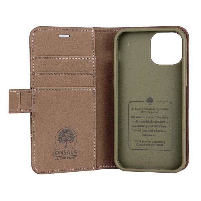 Onsala - Onsala Mobilfodral till iPhone 13 Mini - Brun