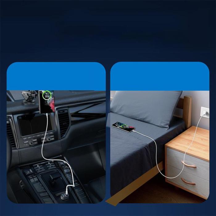 Joyroom - Joyroom USB-C till USB-C kabel 100W 2m - Vit