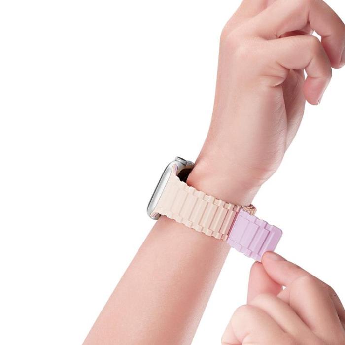 DuxDucis - Dux Ducis Apple Watch 6/7/8/SE (42/44/45/49mm) Armband Silicone Armored - Lila