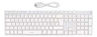 UTGATT1 - Deltaco Fullsize Bluetooth Tangentbord - Silver