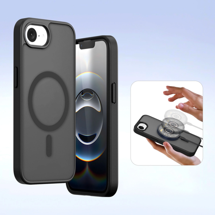 Dux Ducis - Dux Ducis iPhone 16e Plånboksfodral Lawa Läder - Svart