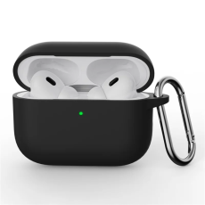 A-One Brand - Airpods Pro 3 Skal Silikon med Karbinhake - Svart