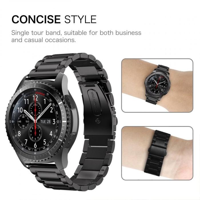 UTGATT - Tech-Protect Rostfritt Samsung Gear S3 Svart