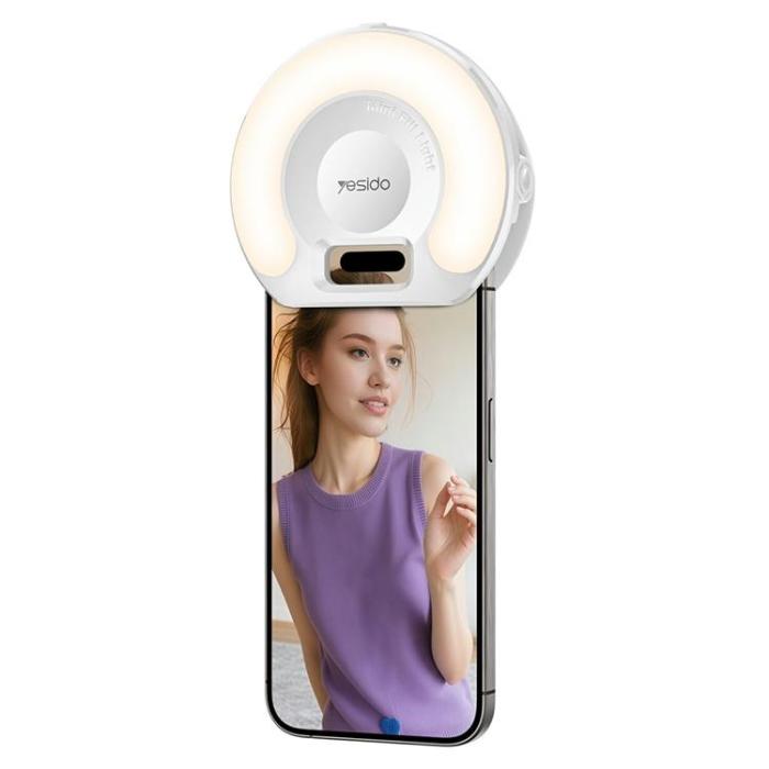 Yesido - YESIDO Selfie-Ringlampa med Mobilklämma och LED-Belysning DH13