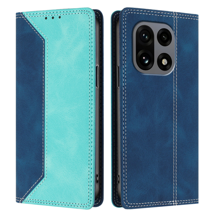 A-One Brand - OnePlus 15 Konstläder Plånboksfodral Färg Splicing RFID-Skydd