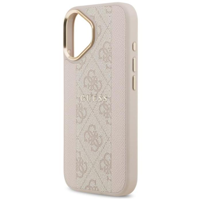 Guess - Guess iPhone 17 Mobilskal MagSafe 4G Stripe - Rosa
