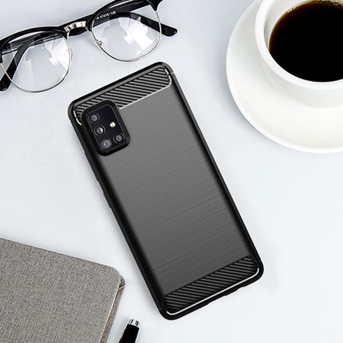 Forcell - CARBON skal till Samsung Galaxy A51 5G Svart